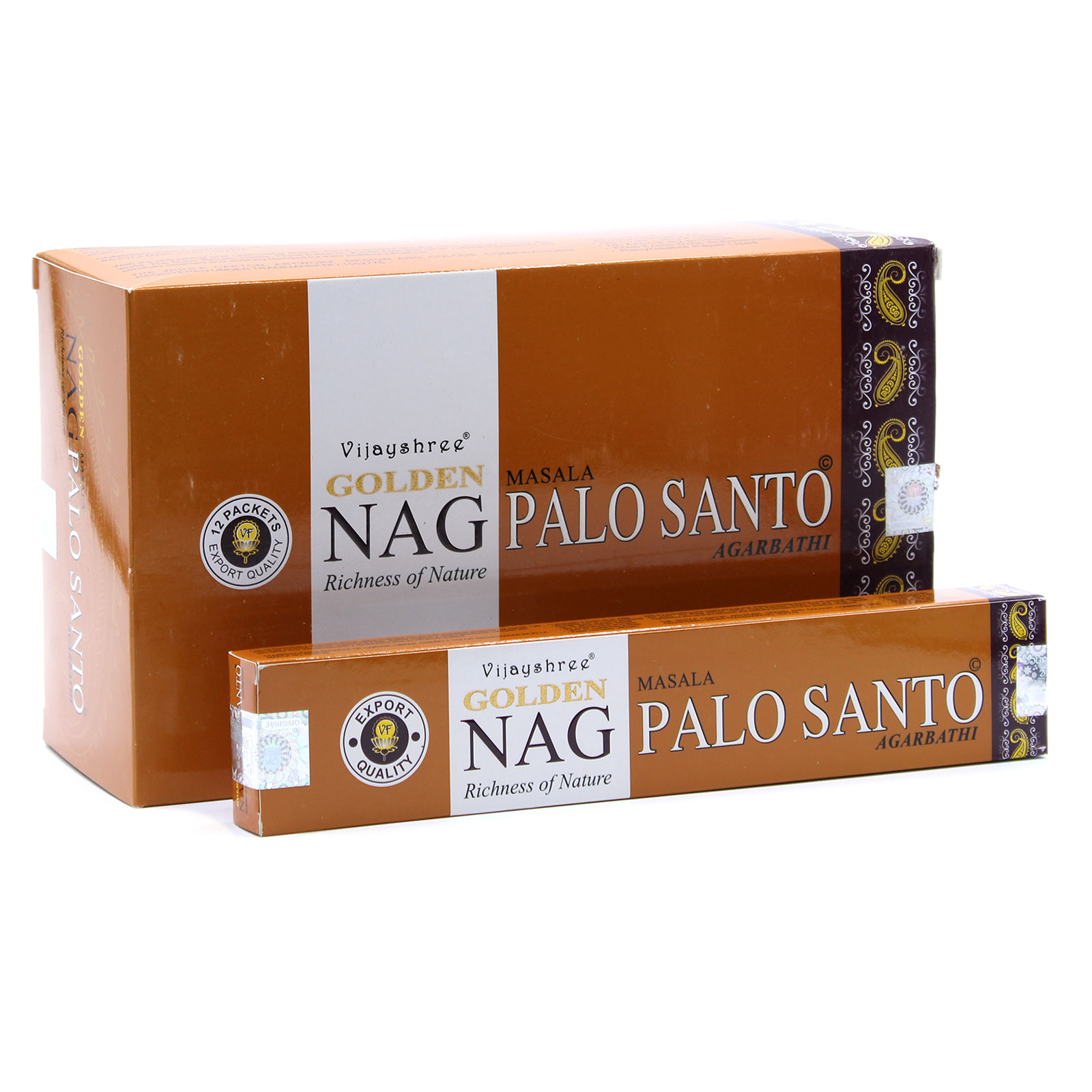 Kadzidełka Patyczkowe Golden Nag – Palo Santo (15 g, ok. 12 patyczków)