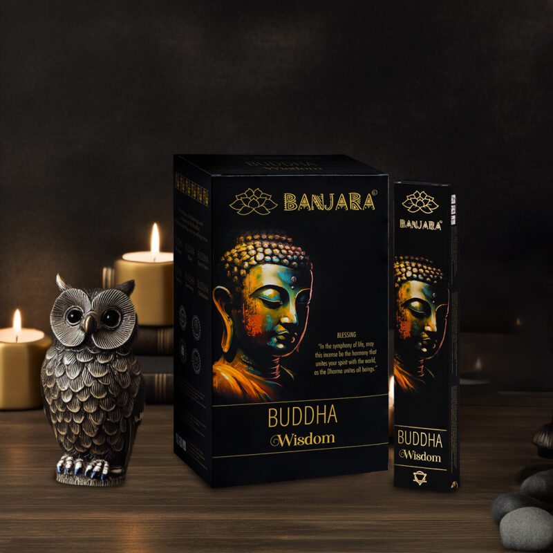 Kadzidełka Patyczkowe Banjara – Budda Mądrość (15 g, ok. 12 patyczków)