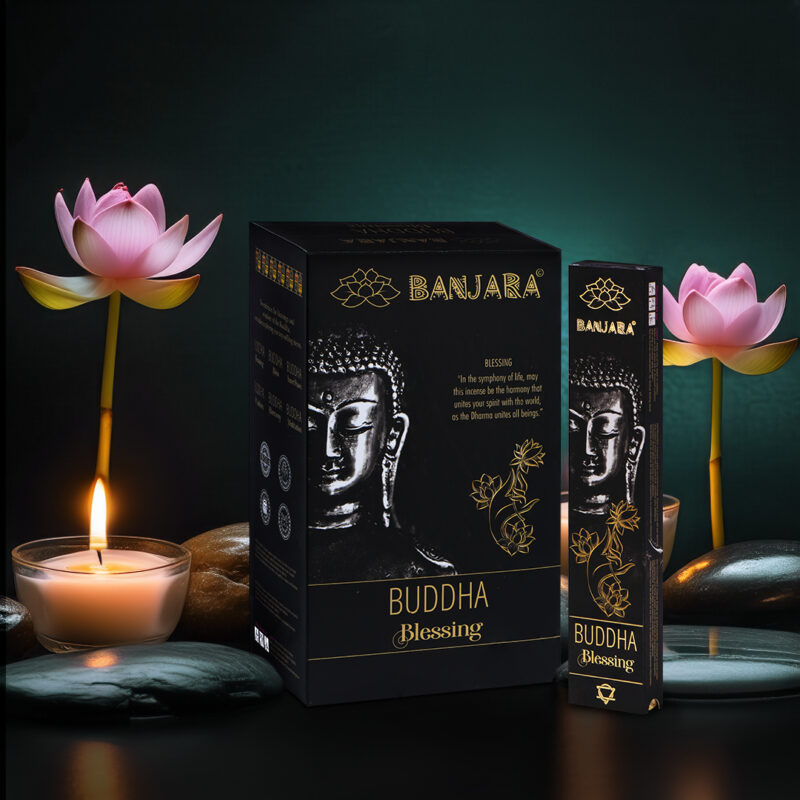 Kadzidełka Patyczkowe Banjara – Budda Błogosławieństwo (15 g, ok. 12 patyczków)