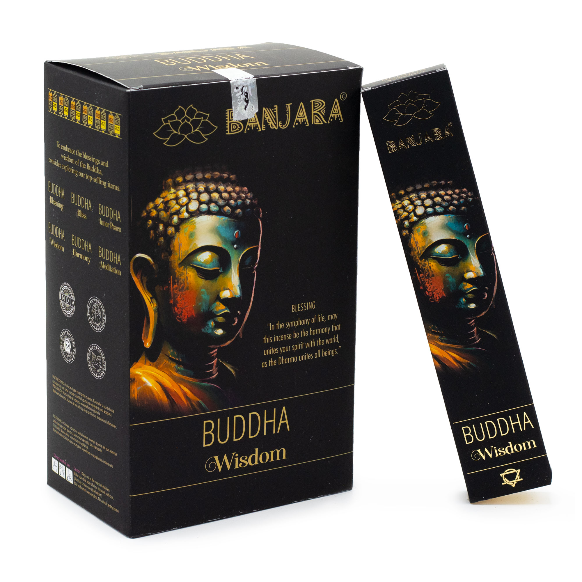 Kadzidełka Patyczkowe Banjara – Budda Mądrość (15 g, ok. 12 patyczków) - obrazek 3