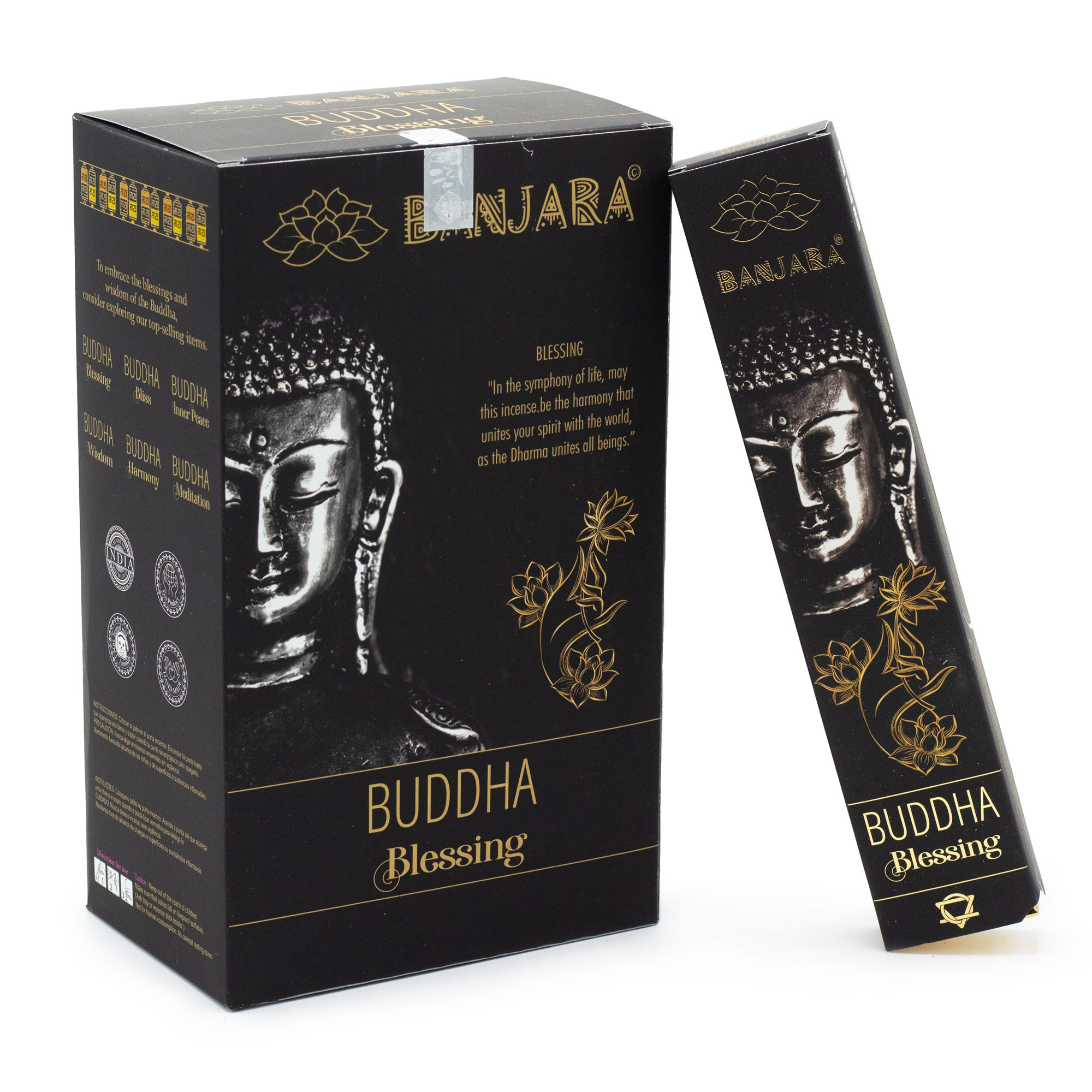 Kadzidełka Patyczkowe Banjara – Budda Błogosławieństwo (15 g, ok. 12 patyczków) - obrazek 2