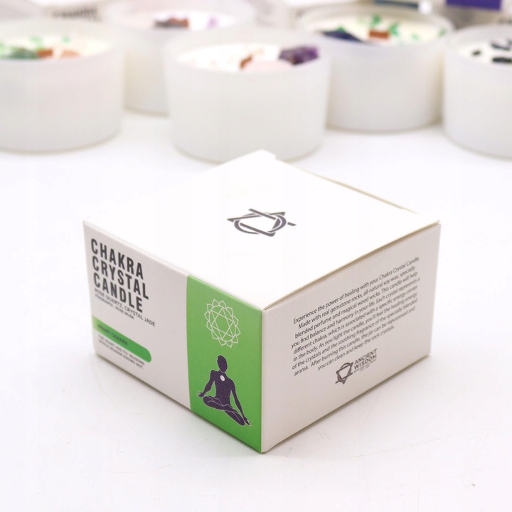 Świeca zapachowa z Kamieniami - Czakra Serca - obrazek 3