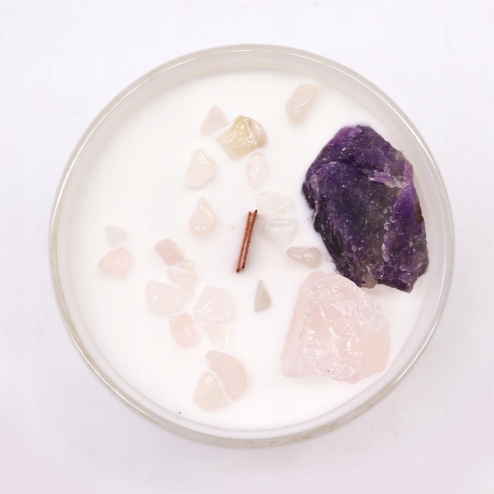 Świeca zapachowa z Kamieniami - Czakra Trzeciego Oka - obrazek 4