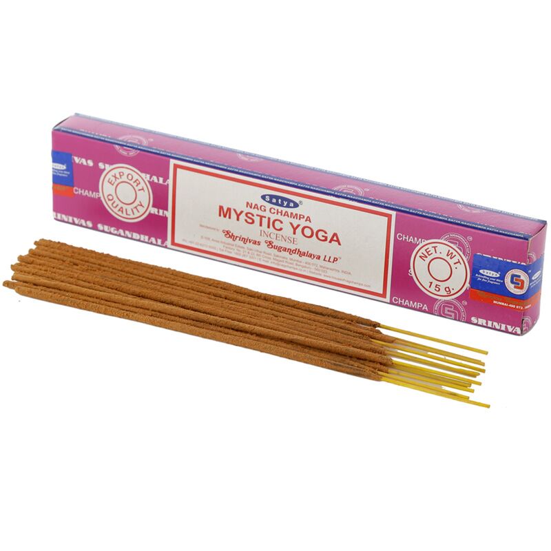 Kadzidełka Satya Nag Champa – Mystic Yoga (15 g)
