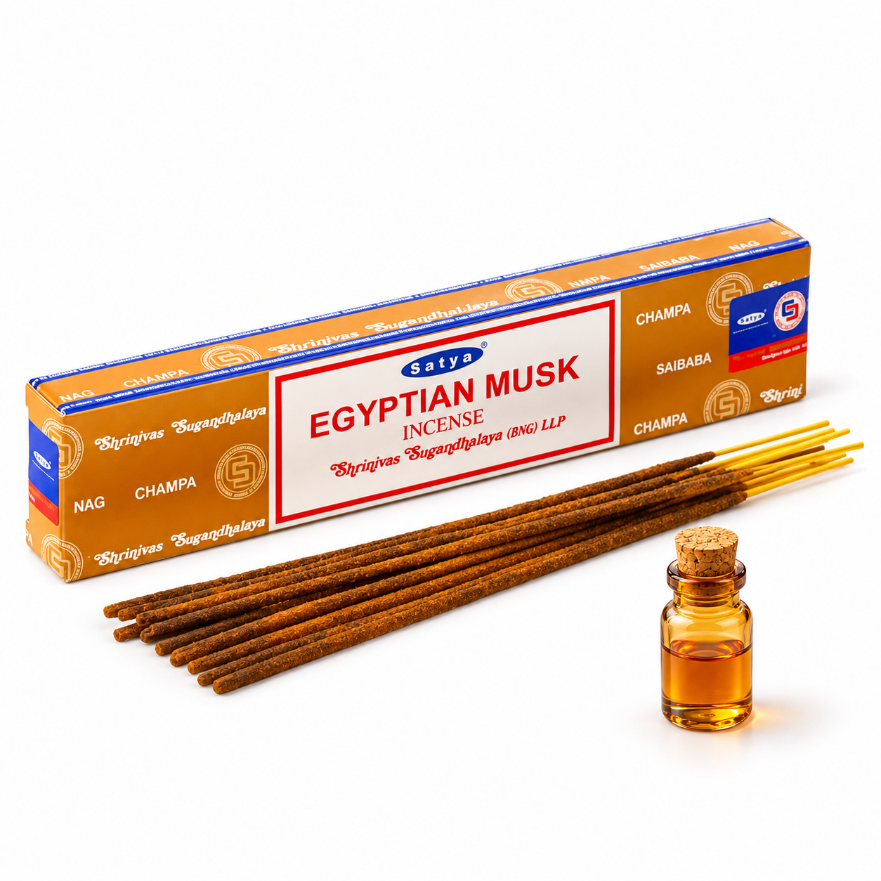 Kadzidełka pyłkowe Nag Champa Satya Egyptian Musk 15 g Egipskie Piżmo