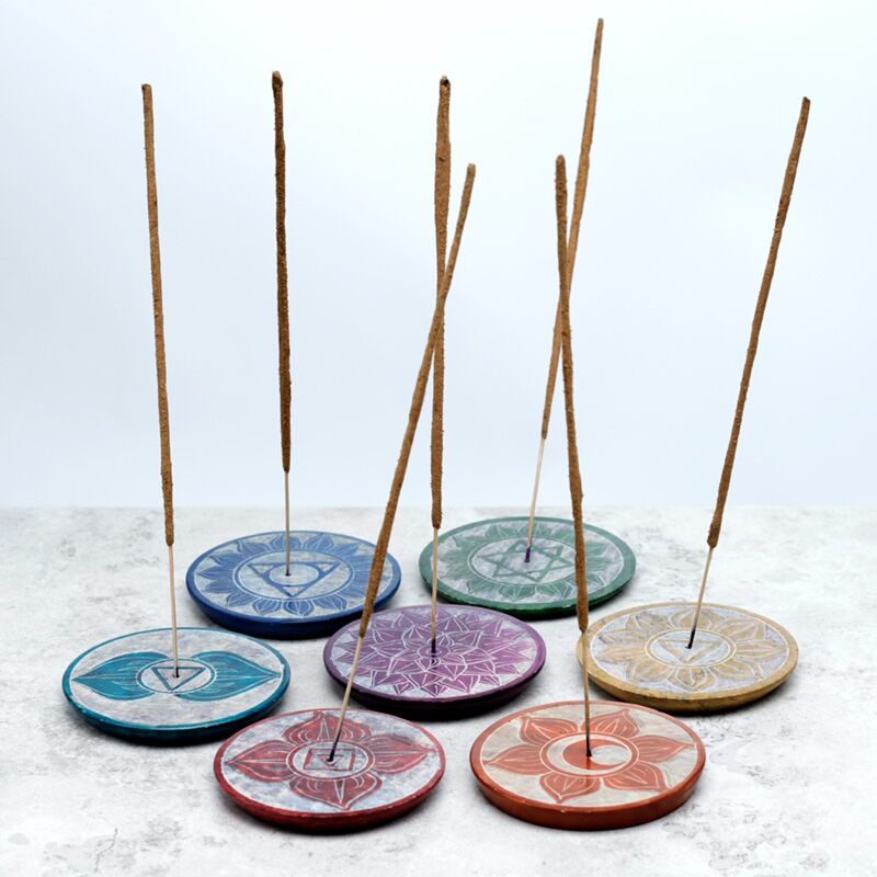 Podstawka na kadzidełka z symbolem czakry Czakra Trzeciego Oka - obrazek 3