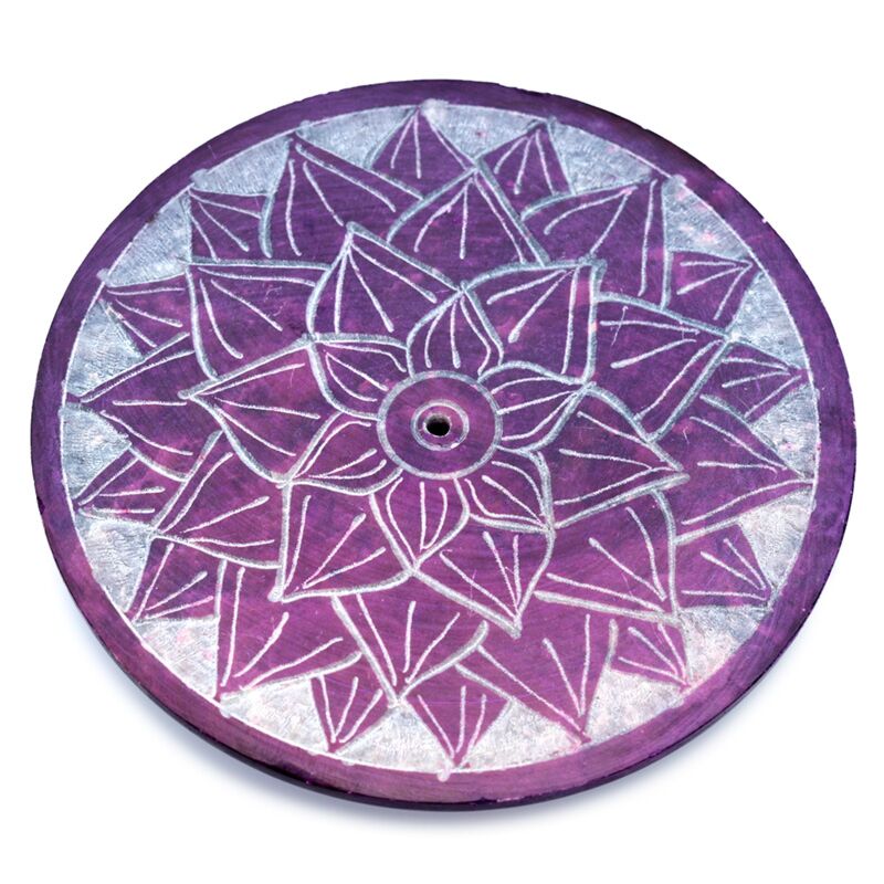 Podstawka na kadzidełka z symbolem czakry Czakra Korony