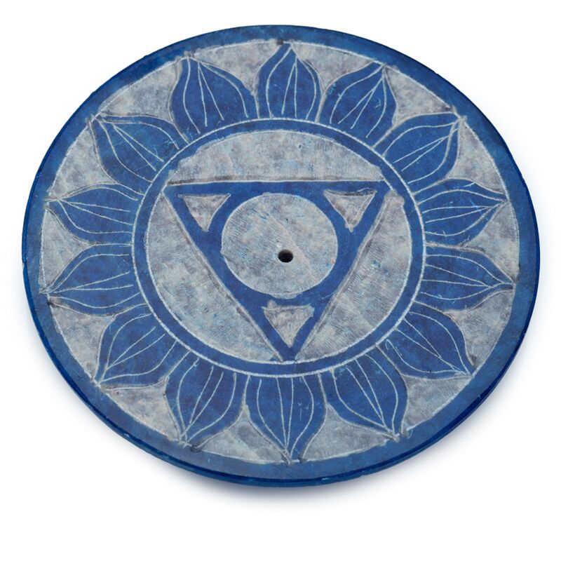 Podstawka na kadzidełka z symbolem czakry Czakra Trzeciego Oka