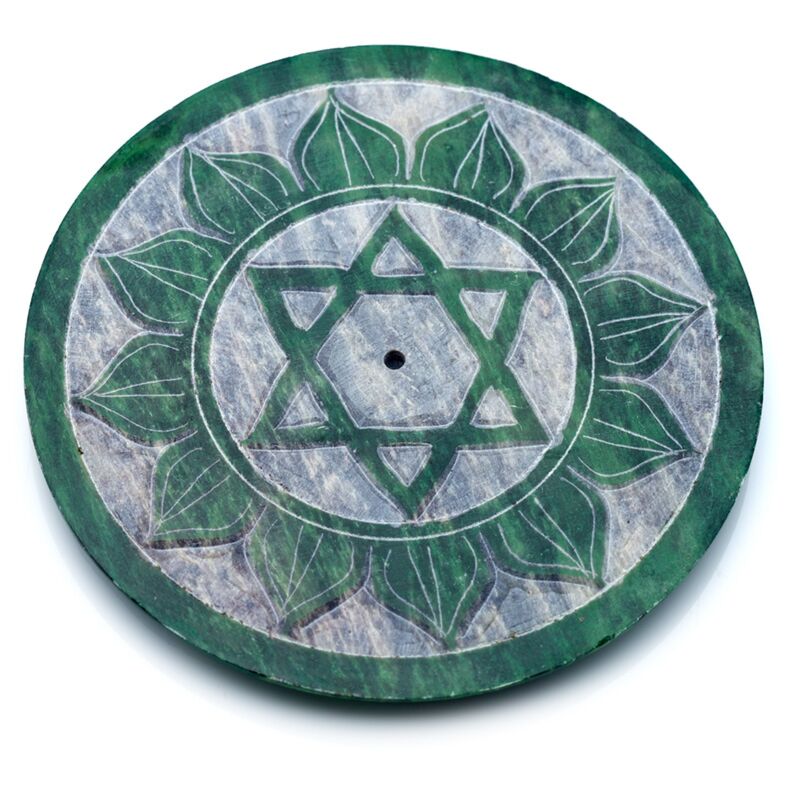 Podstawka na kadzidełka z symbolem czakry Czakra Serca