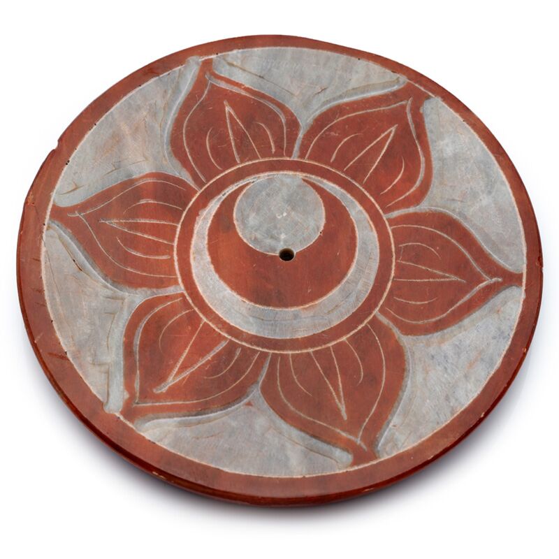 Podstawka na kadzidełka z symbolem czakry Czakra Sakralna