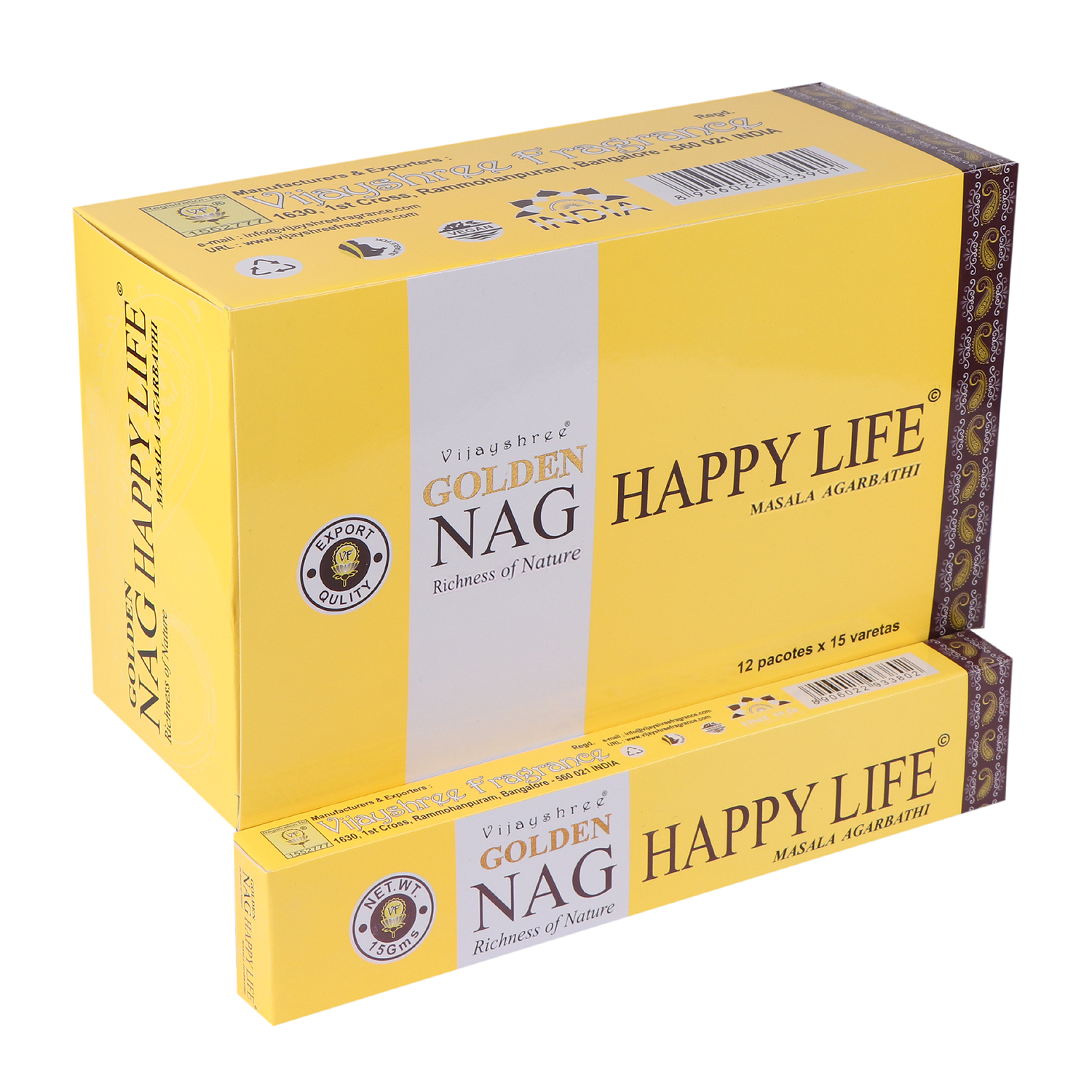 Kadzidełka Patyczkowe Golden Nag – Happy Life (15 g, ok. 12 patyczków) - obrazek 2