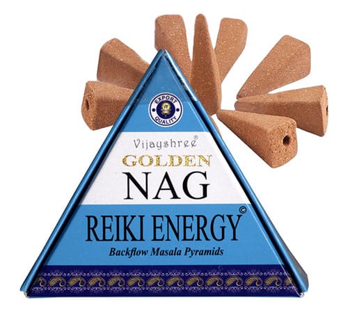 Kadzidełka Backflow Jumbo Golden Nag - Reiki