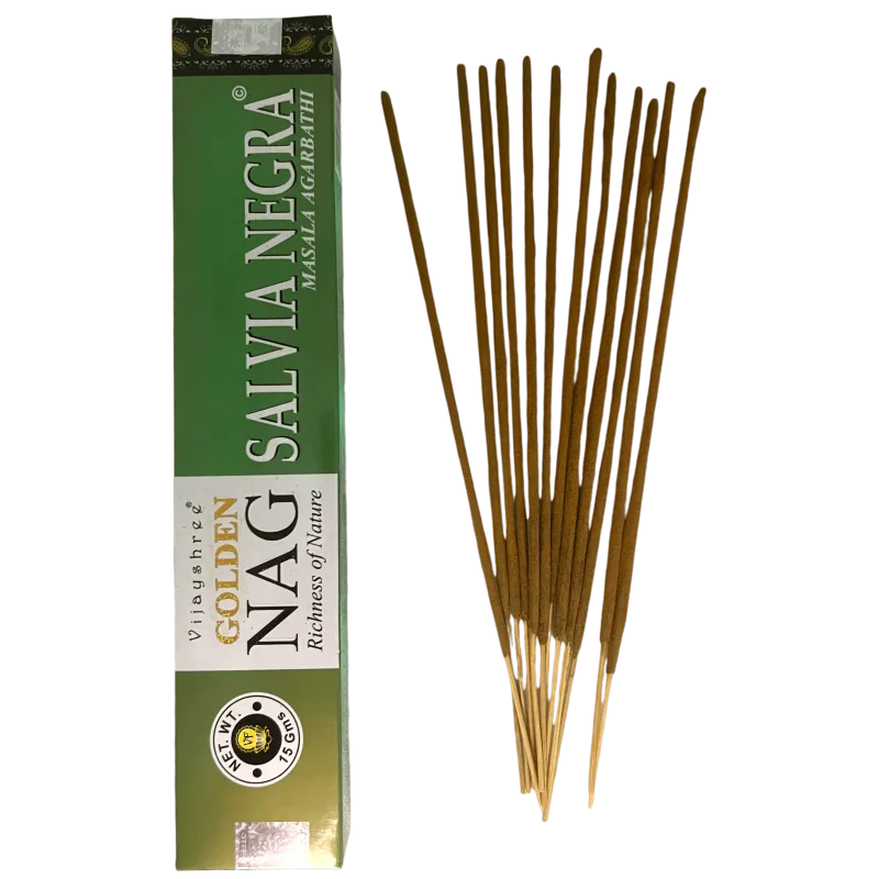 Kadzidełka Golden Nag 15 g – Czarna Szałwia