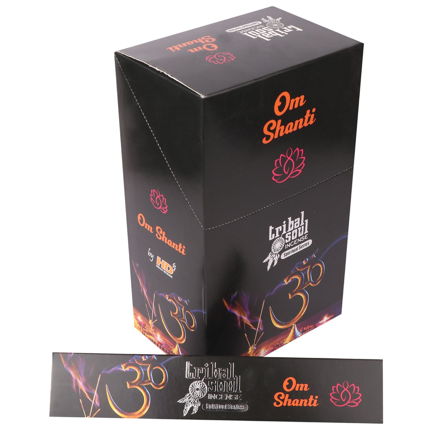 Duchowe Kadzidełka Tribal Soul – Om Shanti + Podstawka Ceramiczna (15g) - obrazek 3