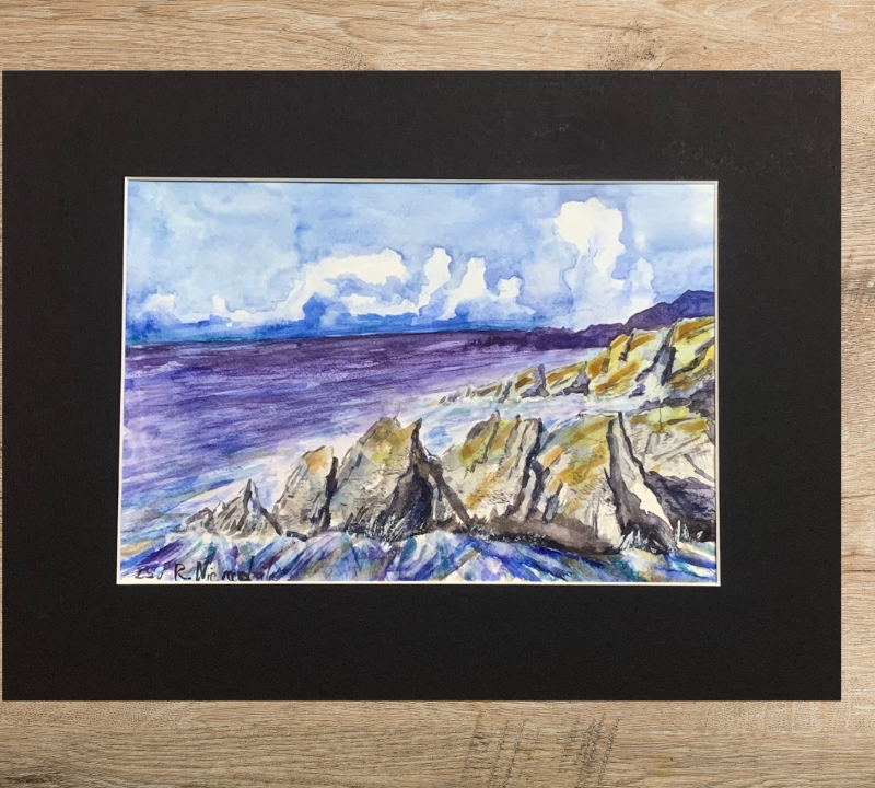 Morskie Skały – oryginalna akwarela Rafał Nieradzik
