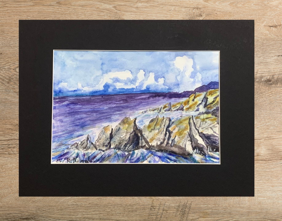 Morskie Skały – oryginalna akwarela Rafał Nieradzik