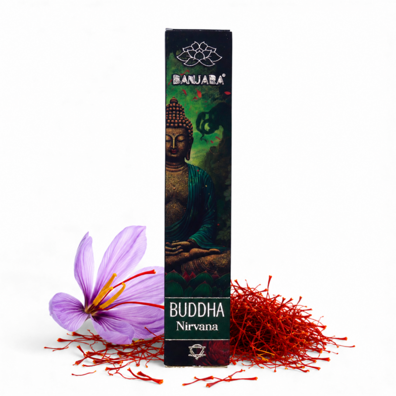 Kadzidełka Banjara Budda Nirvana – Naturalne Kadzidełka Masala do Medytacji i Relaksu 15g