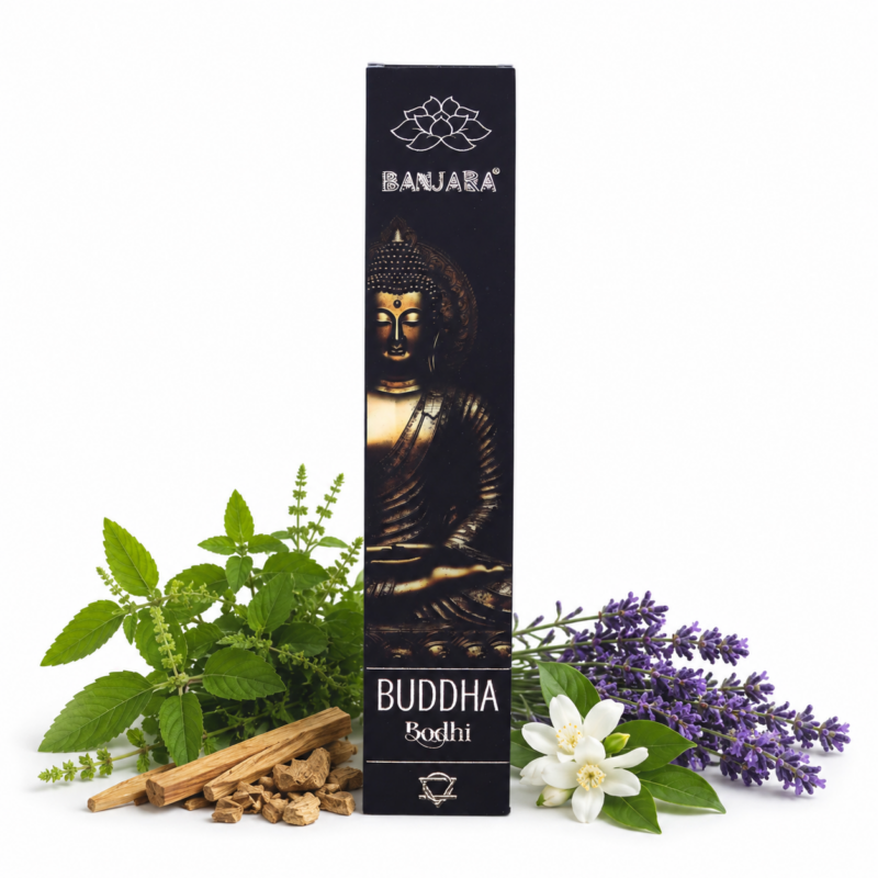 Kadzidełka Banjara Budda Bodhi – Naturalne Kadzidełka Masala do Medytacji i Harmonii 15g